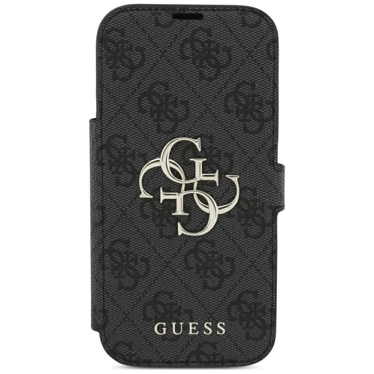 Etui Guess Book 4G Metal Logo do Apple iPhone 18 Pro / 17 Pro czarny