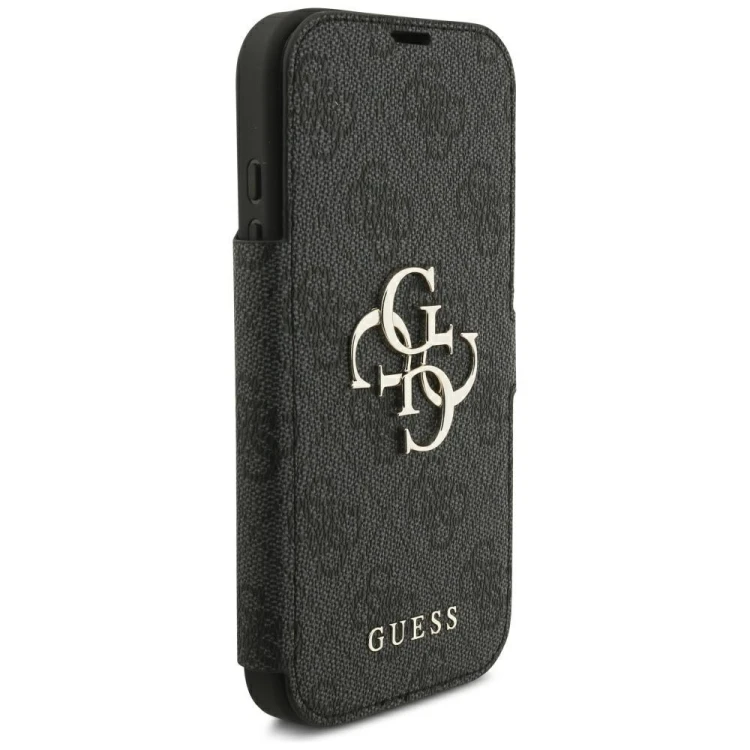 Etui Guess Book 4G Metal Logo do Apple iPhone 18 Pro / 17 Pro czarny