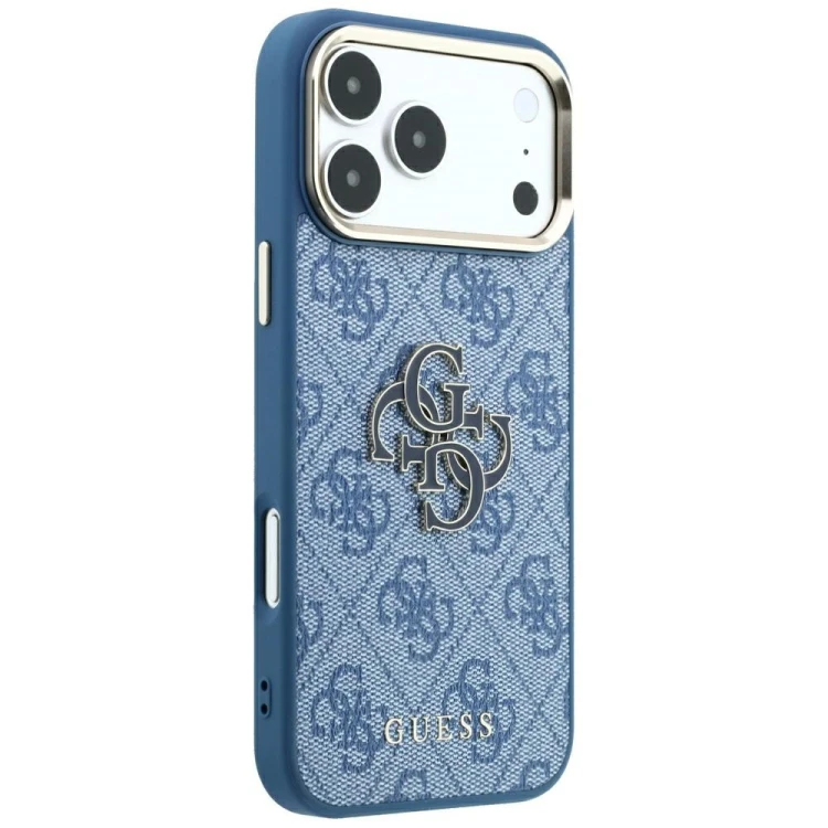 Etui Guess 4G & Big Resin Logo do Apple iPhone 18 Pro Max / 17 Pro Max jasnoniebieski