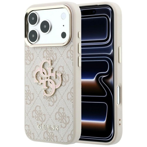 Etui Guess 4G & Big Resin Logo do Apple iPhone 18 Pro Max / 17 Pro Max różowy