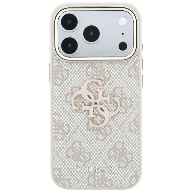 Etui Guess 4G & Big Resin Logo do Apple iPhone 18 Pro Max / 17 Pro Max różowy