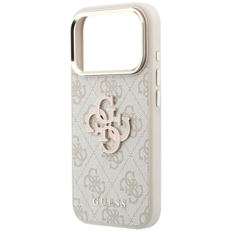 Etui Guess 4G & Big Resin Logo do Apple iPhone 18 Pro Max / 17 Pro Max różowy