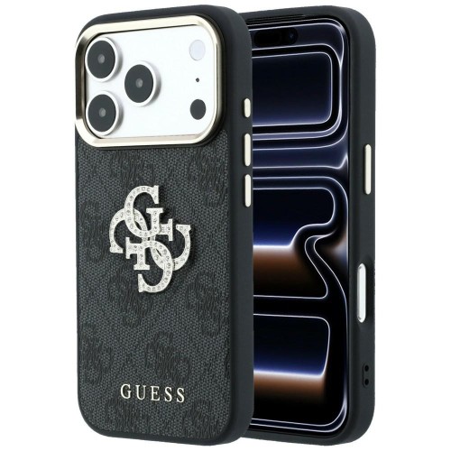 Etui Guess 4G & Big Strass Logo do Apple iPhone 18 Pro Max / 17 Pro Max czarny