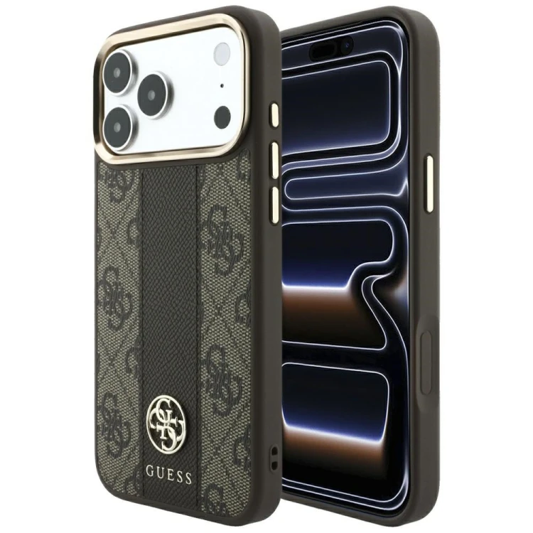 Etui Guess 4G with Stripe Round and Classic Logos MagSafe do Apple iPhone 18 Pro Max / 17 Pro Max br