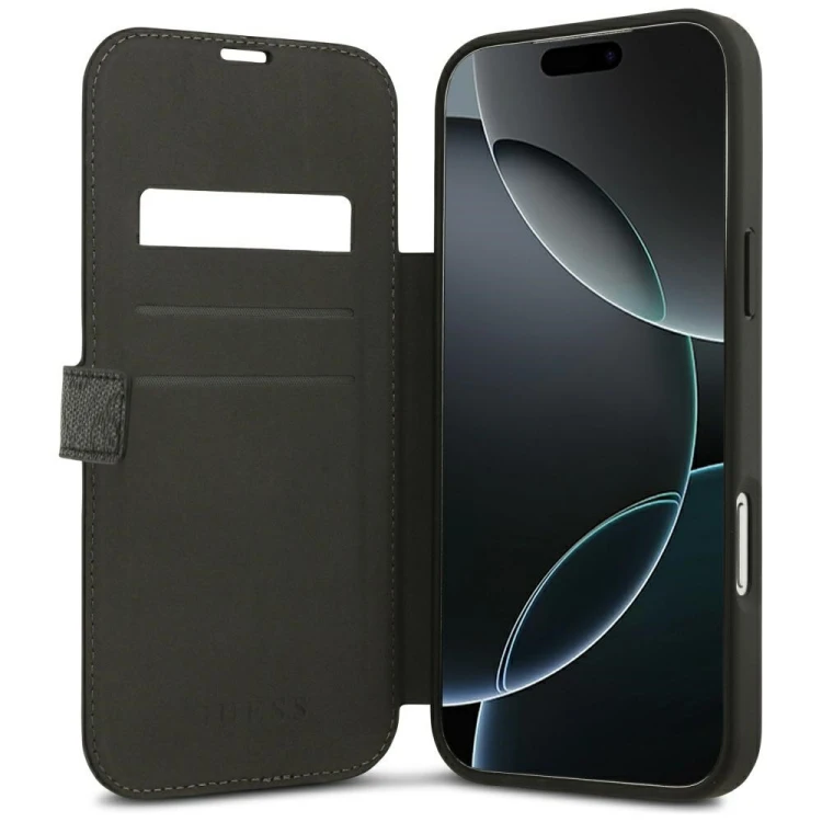 Etui Guess Book 4G Metal Logo do Apple iPhone 18 Pro Max / 17 Pro Max czarny
