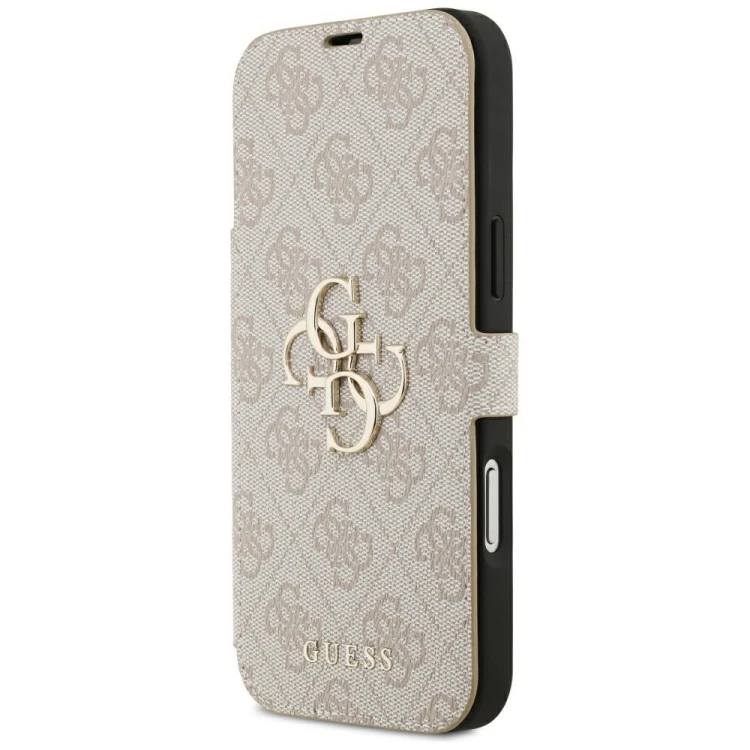 Etui Guess Book 4G Metal Logo do Apple iPhone 18 Pro Max / 17 Pro Max różowy