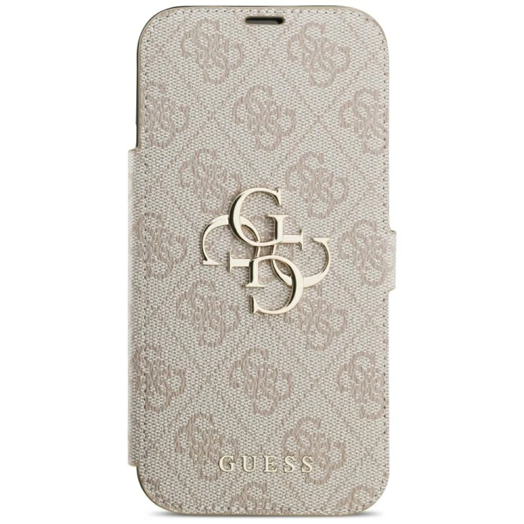 Etui Guess Book 4G Metal Logo do Apple iPhone 18 Pro Max / 17 Pro Max różowy
