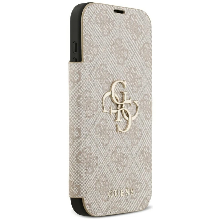 Etui Guess Book 4G Metal Logo do Apple iPhone 18 Pro Max / 17 Pro Max różowy