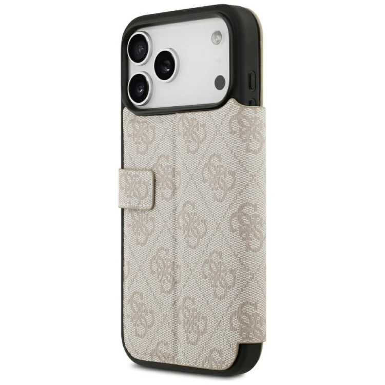Etui Guess Book 4G Metal Logo do Apple iPhone 18 Pro Max / 17 Pro Max różowy