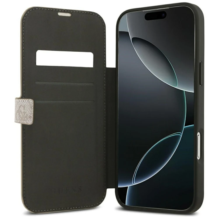 Etui Guess Book 4G Metal Logo do Apple iPhone 18 Pro Max / 17 Pro Max różowy