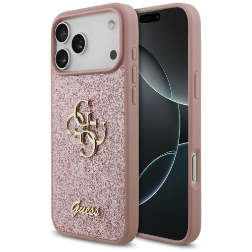 Etui Guess Fixed Glitter Big 4G do Apple iPhone 18 Pro Max / 17 Pro Max różowy