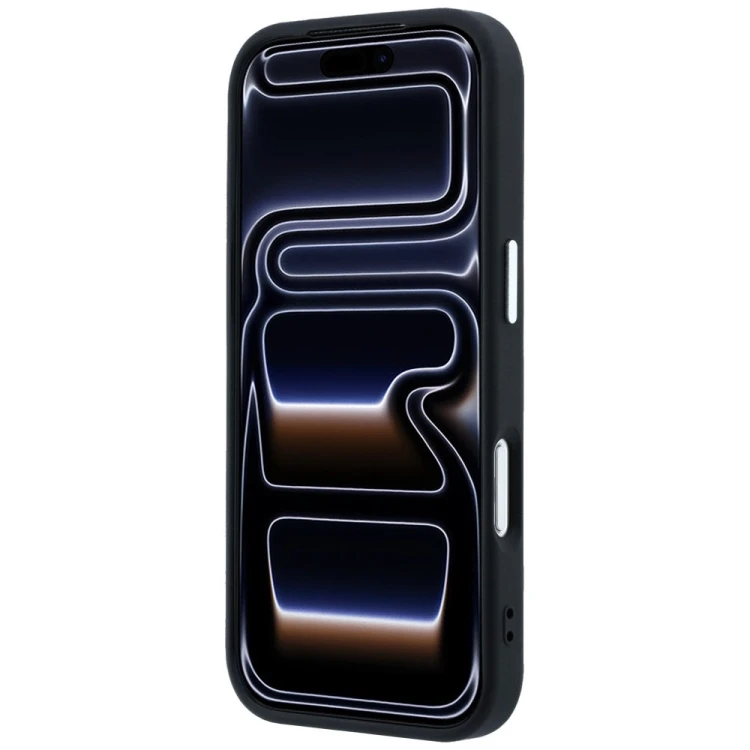 Etui Guess Grained Triangle Logo MagSafe do Apple iPhone 18 Pro Max / 17 Pro Max czarny
