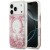 Etui Guess Resin Bottom Glitter MagSafe do Apple iPhone 18 Pro Max / 17 Pro Max różowy