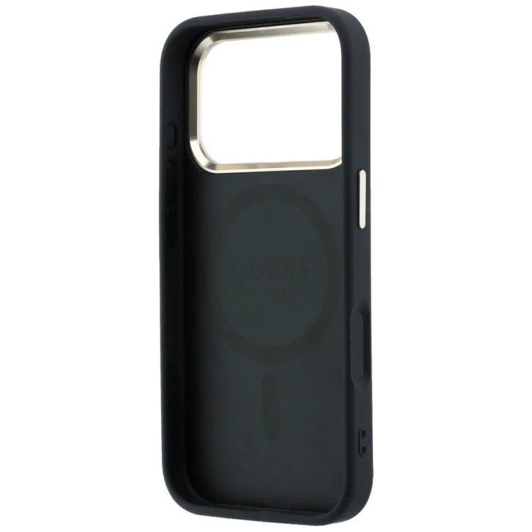 Etui Guess Saffiano Small 4G & Classic Logo MagSafe do Apple iPhone 18 Pro Max / 17 Pro Max czarny
