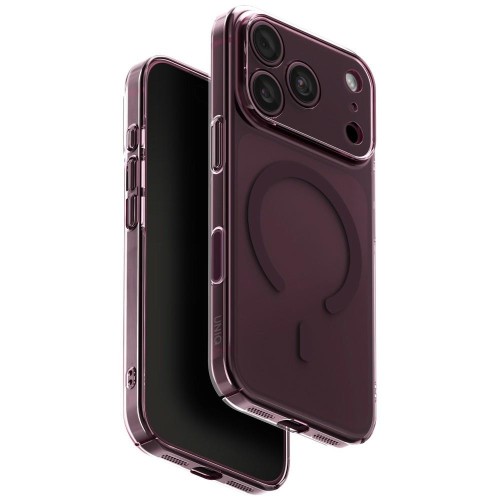 Etui UNIQ Airsuit do Apple iPhone 18 Pro / 17 Pro Magclick Charging burgundowy