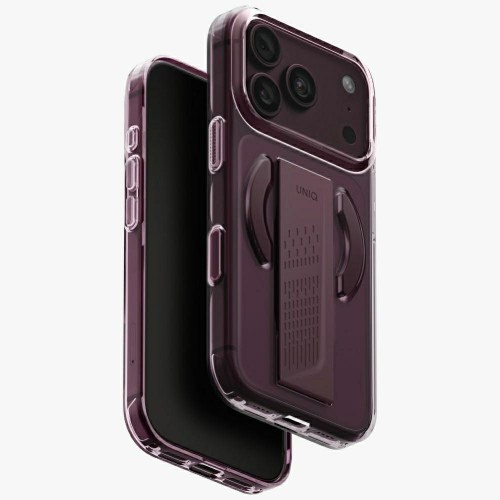 Etui UNIQ Heldro Air do Apple iPhone 18 Pro / 17 Pro Magclick Charging burgundowy