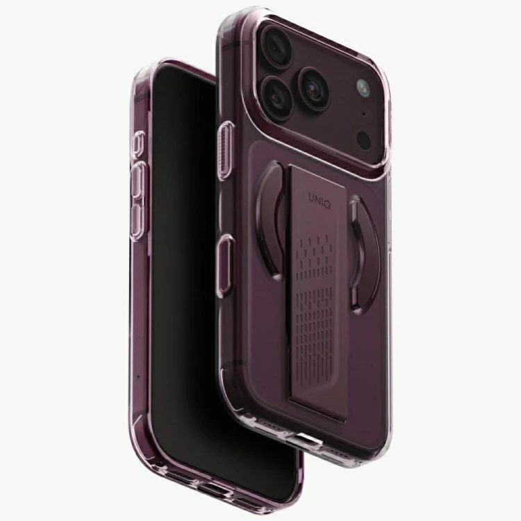 Etui UNIQ Heldro Air do Apple iPhone 18 Pro / 17 Pro Magclick Charging burgundowy