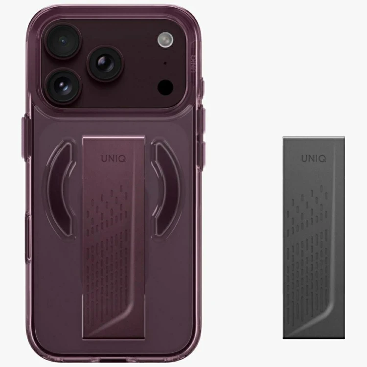Etui UNIQ Heldro Air do Apple iPhone 18 Pro / 17 Pro Magclick Charging burgundowy