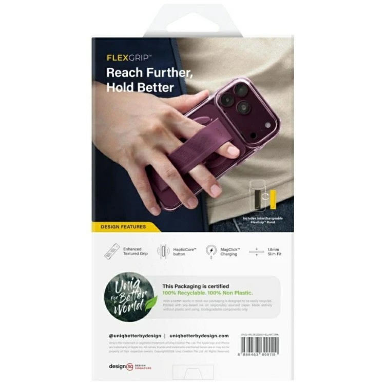 Etui UNIQ Heldro Air do Apple iPhone 18 Pro / 17 Pro Magclick Charging tinted smoke