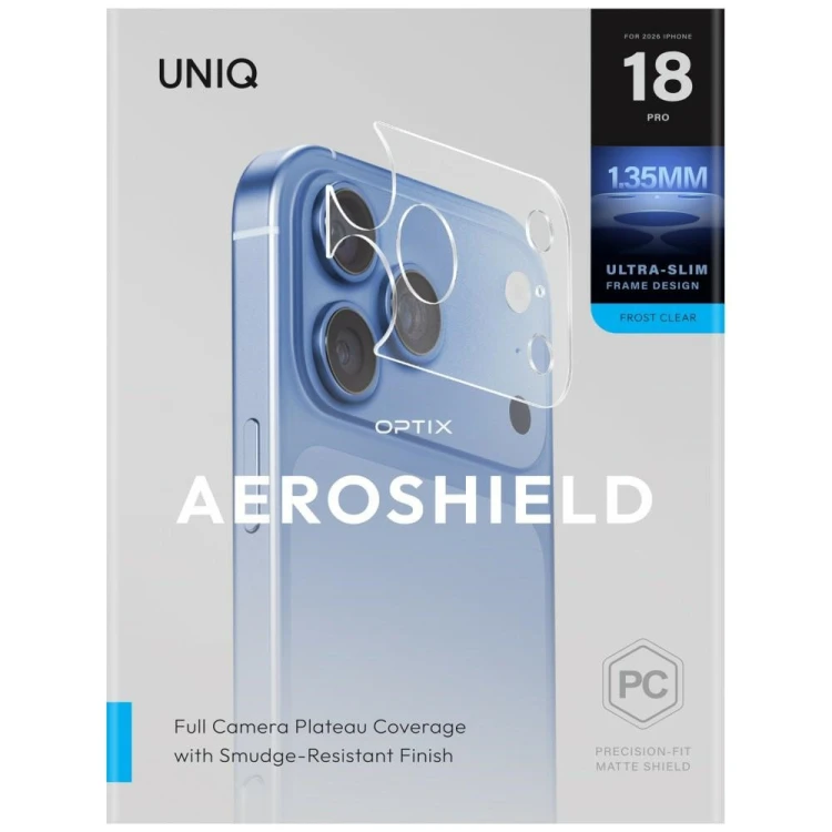 Ochrona modułu kamery aparatu UNIQ Optix Aeroshield Camera Module Protector do Apple iPhone 18 Pro p
