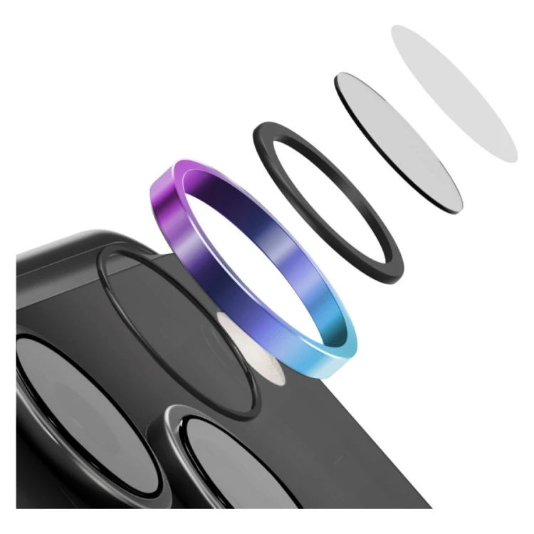 Szkło na obiektyw aparatu UNIQ Optix Aluguard (DX2) Camera Lens Protector do Apple iPhone 18 Pro / i