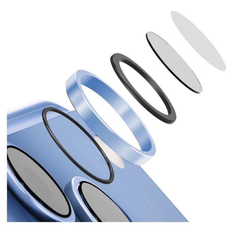 Szkło na obiektyw aparatu UNIQ Optix Aluguard (DX2) Camera Lens Protector do Apple iPhone 18 Pro / i