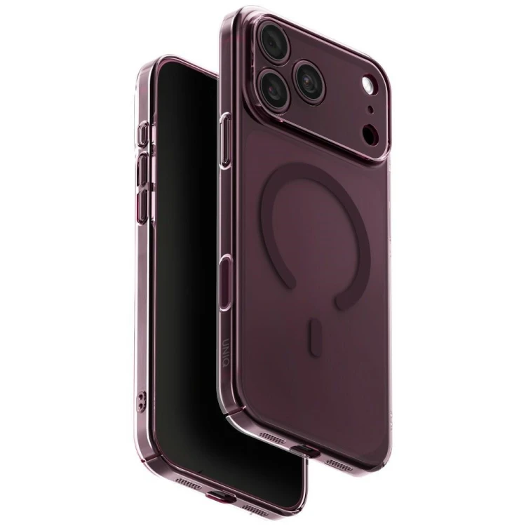 Etui UNIQ Airsuit do Apple iPhone 18 Pro Max / 17 Pro Max Magclick Charging burgundowy
