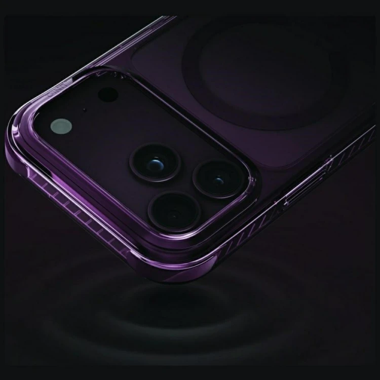 Etui UNIQ Combat do Apple iPhone 18 Pro Max / 17 Pro Max Magclick Charging burgundowy