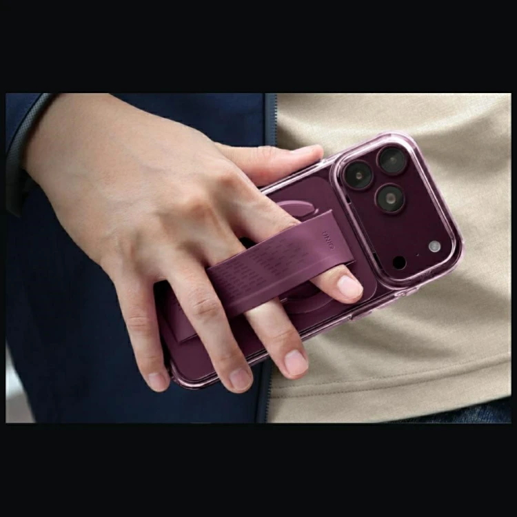 Etui UNIQ Heldro Air do Apple iPhone 18 Pro Max / 17 Pro Max Magclick Charging burgundowy