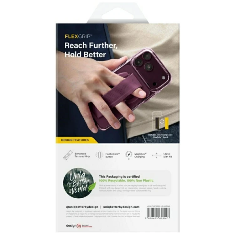 Etui UNIQ Heldro Air do Apple iPhone 18 Pro Max / 17 Pro Max Magclick Charging tinted smoke