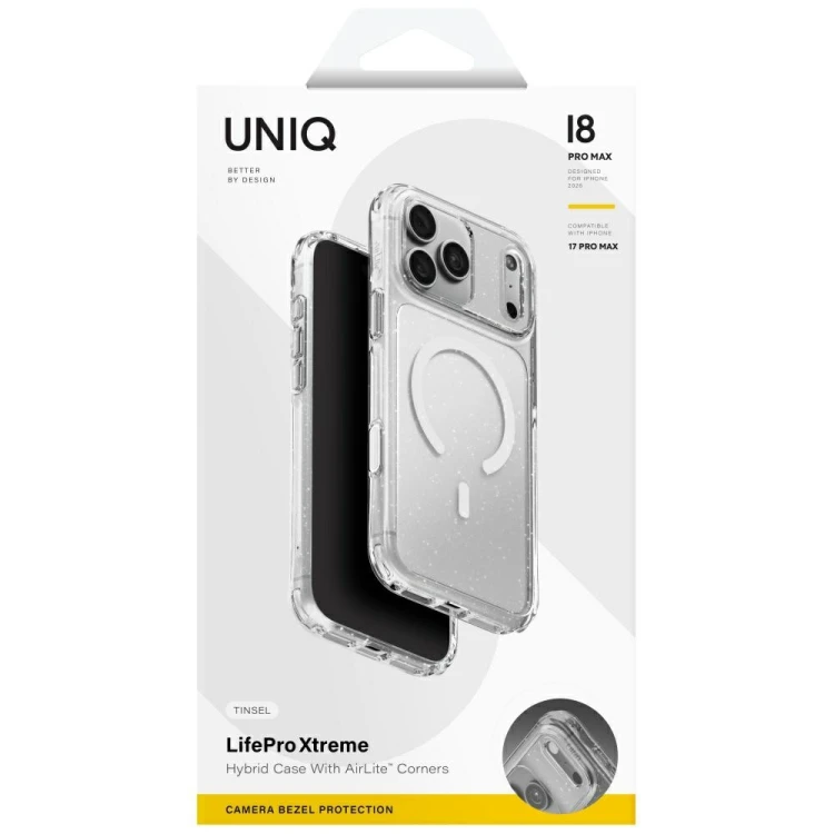 Etui UNIQ LifePro Xtreme do Apple iPhone 18 Pro Max / 17 Pro Max Magclick Charging przezroczysty/bro