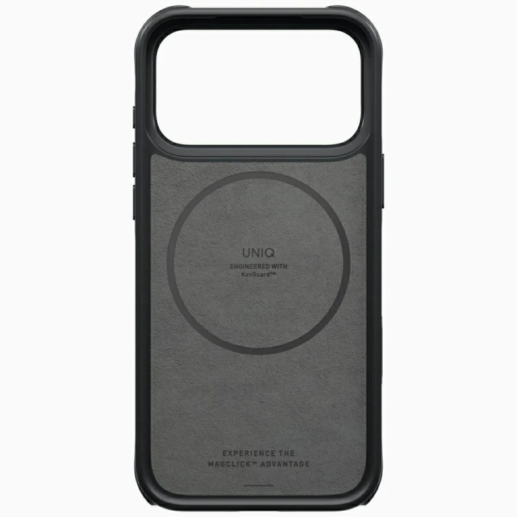 Etui UNIQ Keva Mov do Apple iPhone 18 Pro Max / 17 Pro Max Magclick Charging czarny