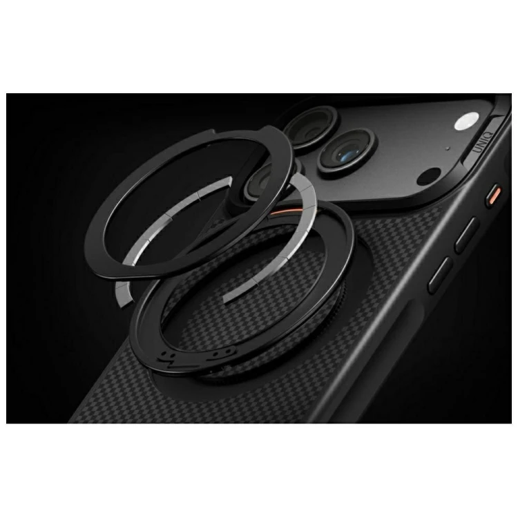 Etui UNIQ Keva Mov do Apple iPhone 18 Pro Max / 17 Pro Max Magclick Charging czarny