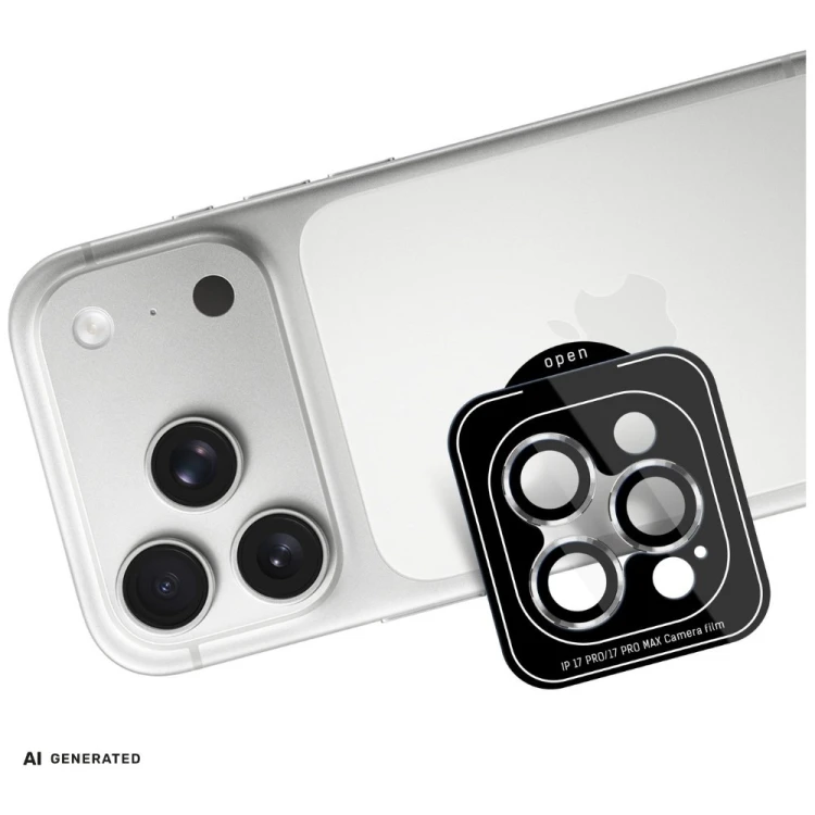 Ochrona na obiektyw aparatu 3MK Lens Protection Pro do Apple iPhone 18 Pro / 18 Pro Max srebrny