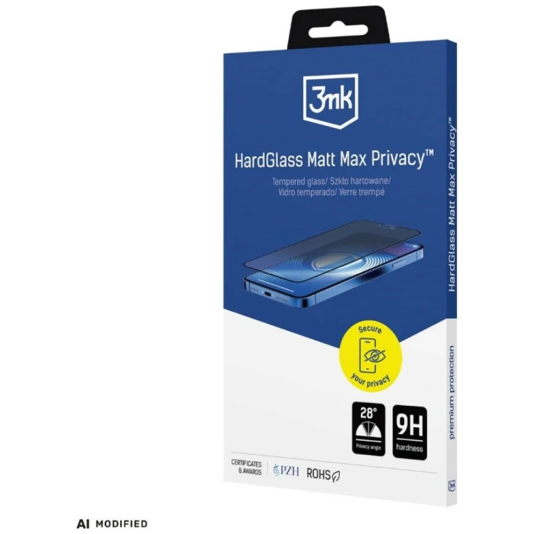 Szkło hartowane 3MK HardGlass Matt Max do Apple iPhone 18 Pro