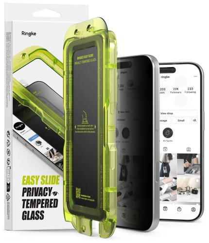 Szkło prywatyzujące Ringke Easy Slide do Apple iPhone 18 Pro Privacy [2 PACK]