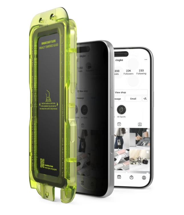 Szkło prywatyzujące Ringke Easy Slide do Apple iPhone 18 Pro Privacy [2 PACK]