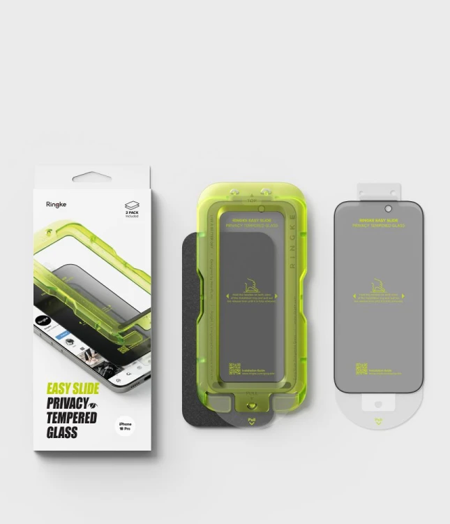 Szkło prywatyzujące Ringke Easy Slide do Apple iPhone 18 Pro Privacy [2 PACK]