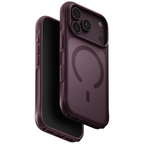 Etui UNIQ Veren do Apple iPhone 18 Pro / 17 Pro MagClick Charging burgundowy