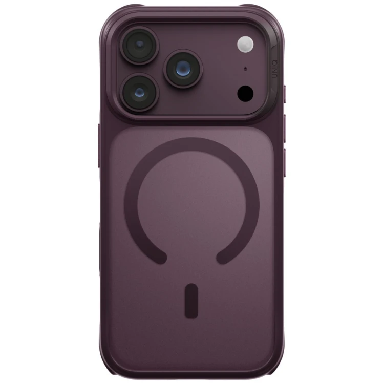 Etui UNIQ Veren do Apple iPhone 18 Pro / 17 Pro MagClick Charging burgundowy