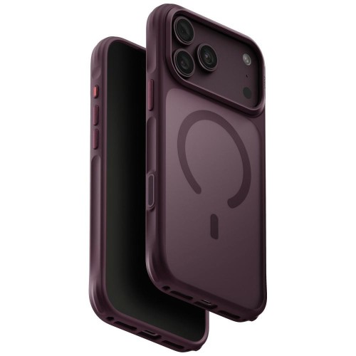 Etui UNIQ Veren do Apple iPhone 18 Pro Max / 17 Pro Max MagClick Charging burgundowy