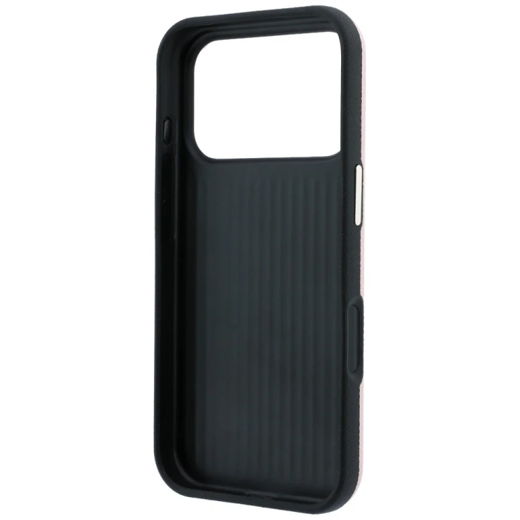Etui Guess Grained & Big Resin Logo do Apple iPhone 18 Pro / 17 Pro różowy