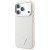 Etui Guess Grained Triangle Logo MagSafe do Apple iPhone 18 Pro / 17 Pro beżowy