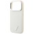 Etui Guess Grained Triangle Logo MagSafe do Apple iPhone 18 Pro / 17 Pro beżowy