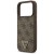 Etui Guess Leather 4G Triangle Strass MagSafe do Apple iPhone 18 Pro / 17 Pro brązowy