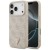 Etui Guess Leather 4G Triangle Strass MagSafe do Apple iPhone 18 Pro / 17 Pro różowy