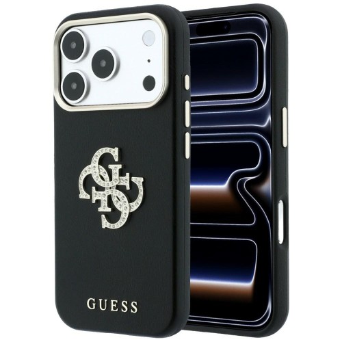 Etui Guess Smooth & Big Strass Logo do Apple iPhone 18 Pro / 17 Pro czarny