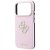 Etui Guess Smooth & Big Strass Logo do Apple iPhone 18 Pro / 17 Pro różowy