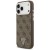 Etui Guess 4G Triangle Logo MagSafe do Apple iPhone 18 Pro Max / 17 Pro Max brązowy srebrny
