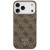 Etui Guess 4G Triangle Logo MagSafe do Apple iPhone 18 Pro Max / 17 Pro Max brązowy srebrny